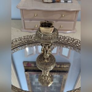 Vintage Gold Ornate Table Lighter